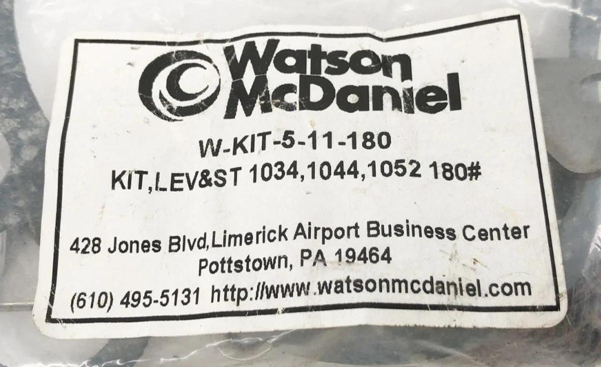 New Watson McDaniel W-KIT-5-11-180 Lever/Seat Kit 1034 1044 1052 180# 1/2" 3/4"