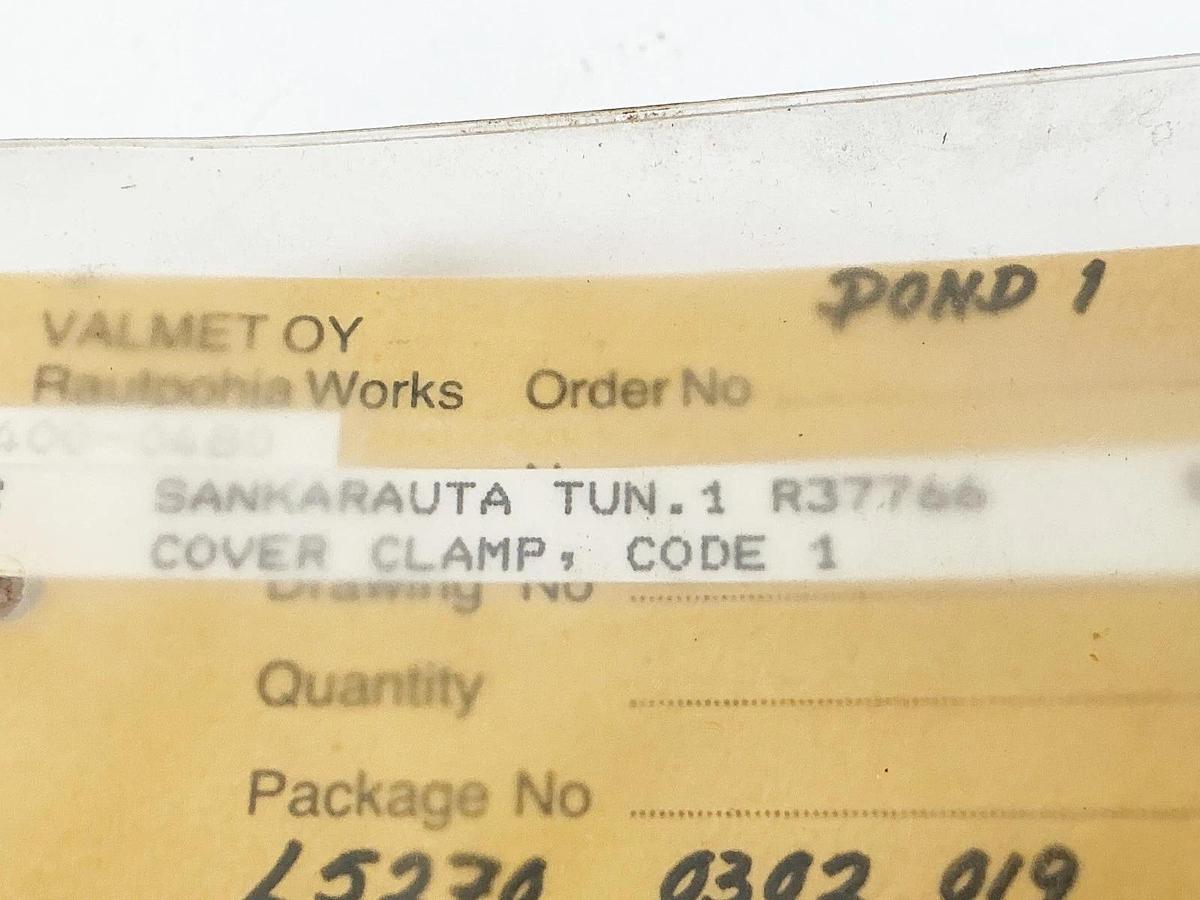 New Valmet Sankarauta R37766 Cover Clamp - No Box