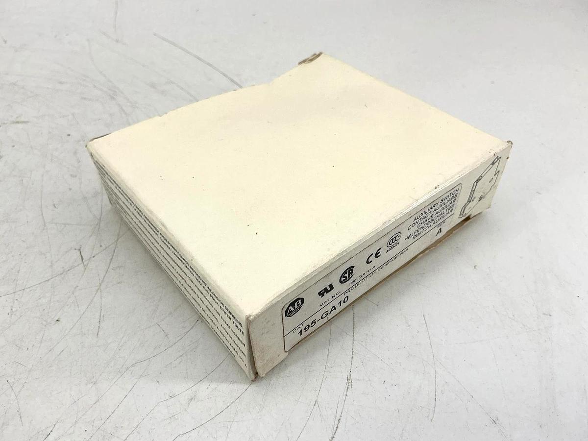 Lot of 2 New Allen Bradley 195-GA10 Ser A Auxiliary Switch Contact 10A 600VAC