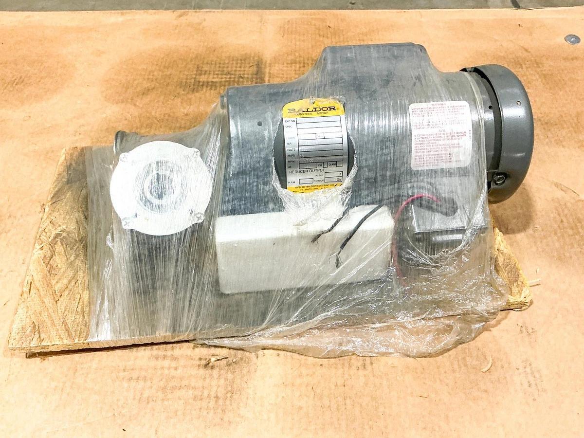 New Baldor 6422014 Gear Motor .42 HP 1PH 115V 20:1 Ratio 85RPM 33E303W506K1