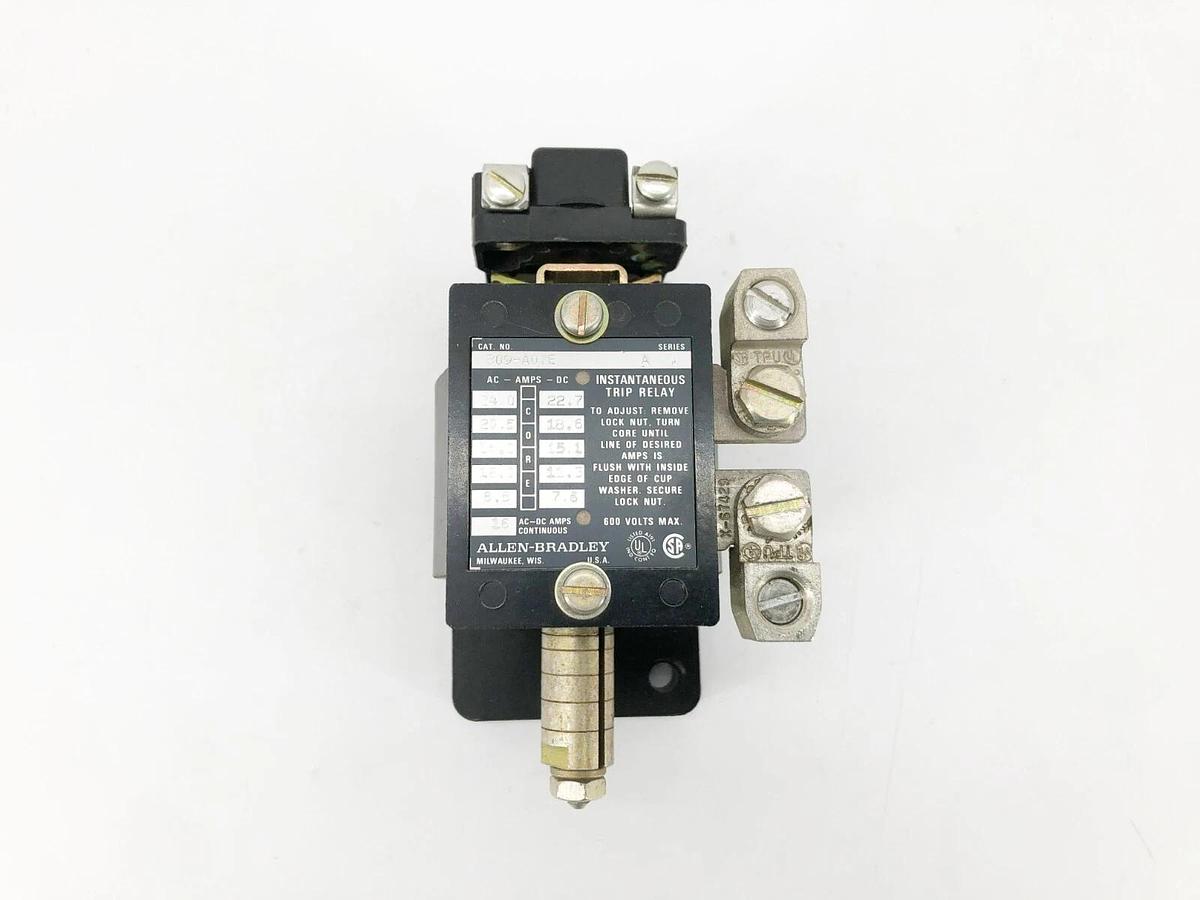 New Allen-Bradley 809-A07E Ser. A Instantaneous Trip Relay 600VAC/DC 16A