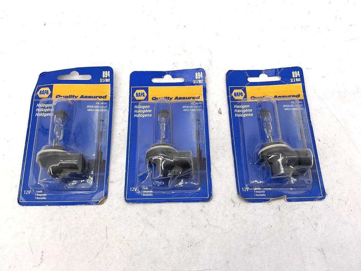 Lot of 3 New Napa BP894 Halogen Replacement Bulb 12V 37.5-Watt