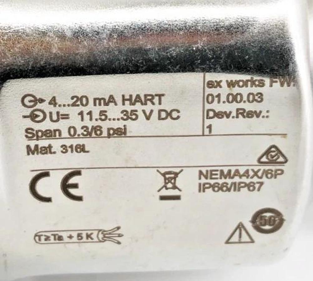 Used Endress + Hauser Cerabar M PMP55-7AK93/0 Pressure Transmitter 11.5-35VDC