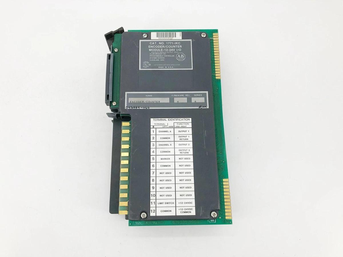 Used Allen Bradley 1771-IKC Encoder / Counter Module 12-24V I/O