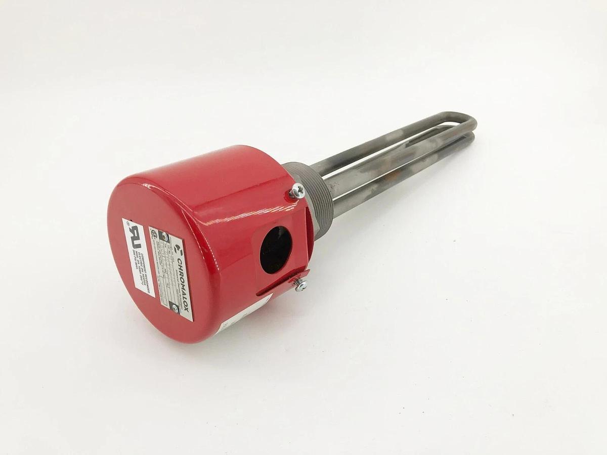 New Chromalox MTO-215A Screw Plug Immersion Heater 480V 2" NPT P/N 019370003