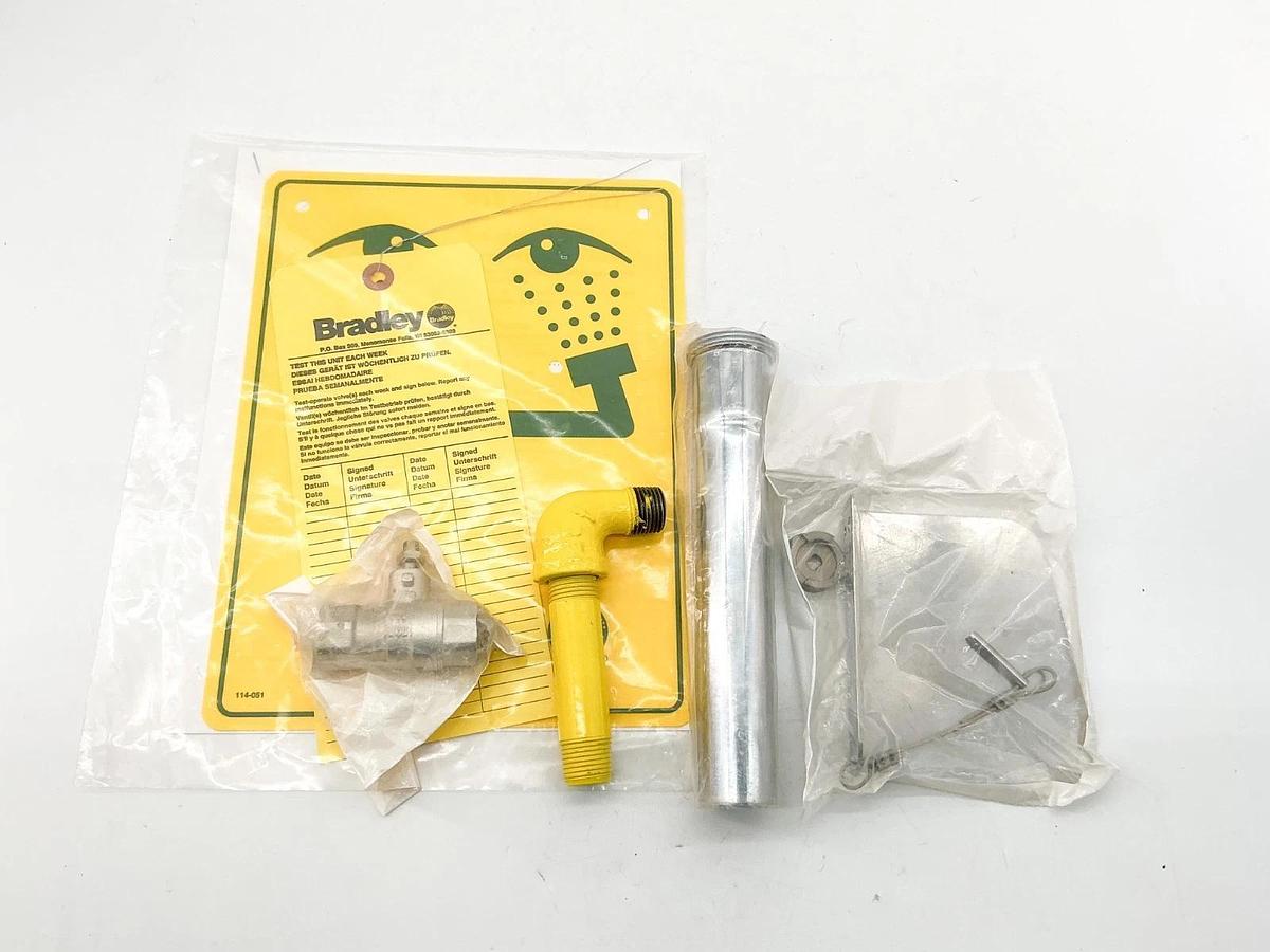 New Bradley S19-220DCGR Wall Mount Eye Wash W/ Dust Cover 4T010