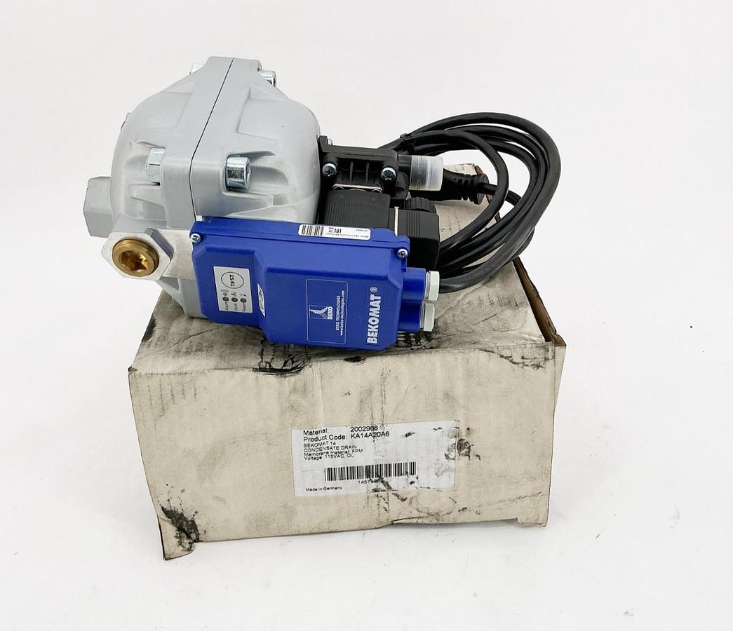 New Bekomat KA14A20A6 Condensate Drain 115V 16Bar 230PSIG