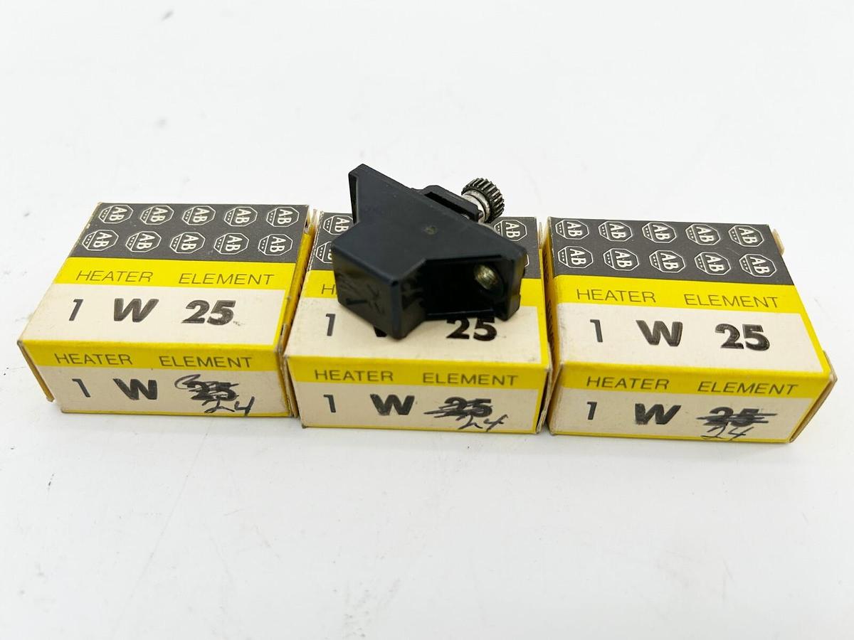 New Lot of 3 Allen Bradley W24 Heater Element Overload Relay