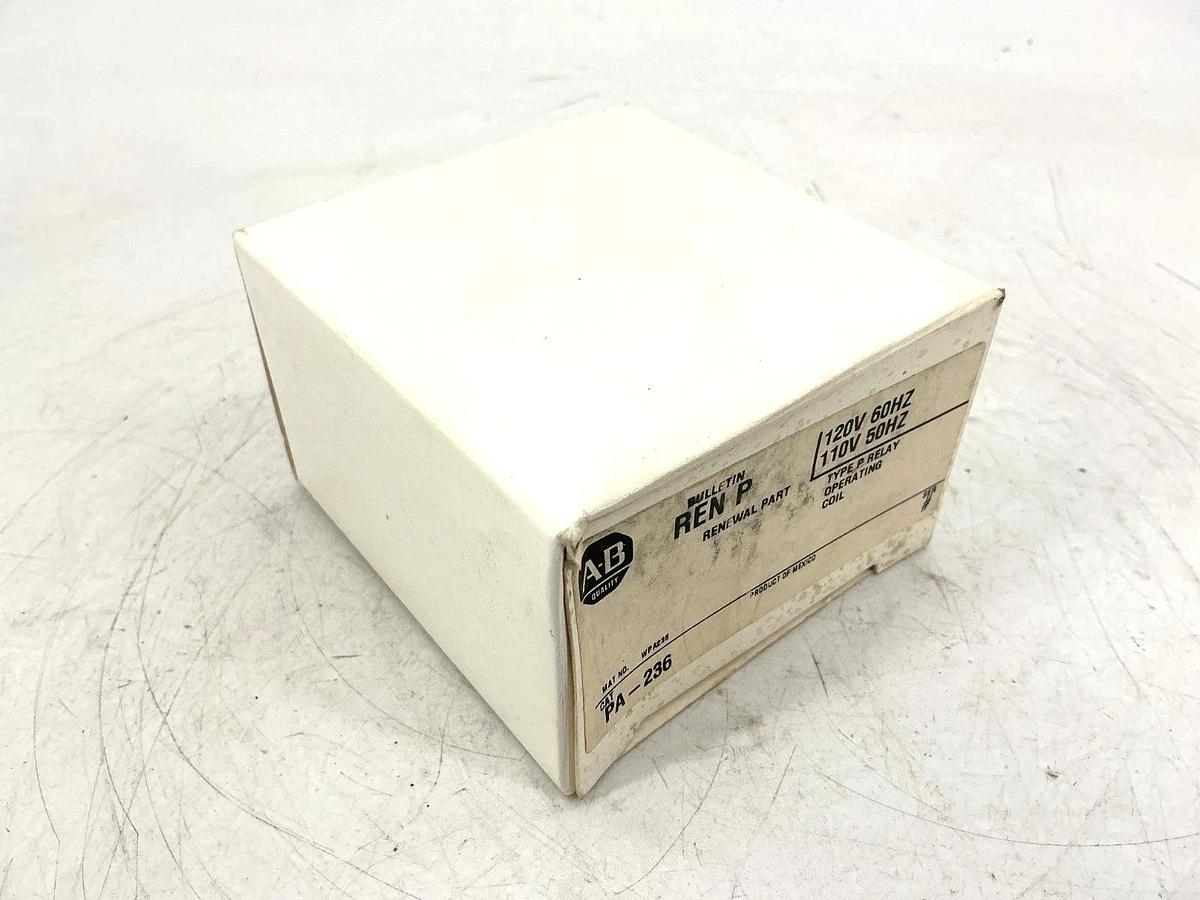 Lot of 2 New Allen Bradley PA-236 Ser # Relay Operating Coil 110/120VAC 50/60HZ