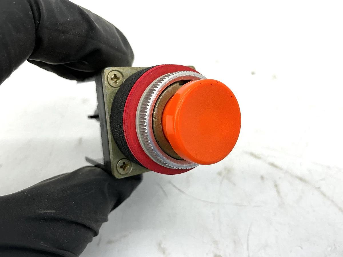 New Allen Bradley 800MR-NX86 Ser A Round Push Button Flush Head Orange Cap