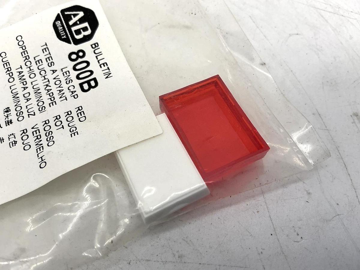 Lot of 4 New Allen Bradley 800B-ALC4 Ser A Lens Cap Red