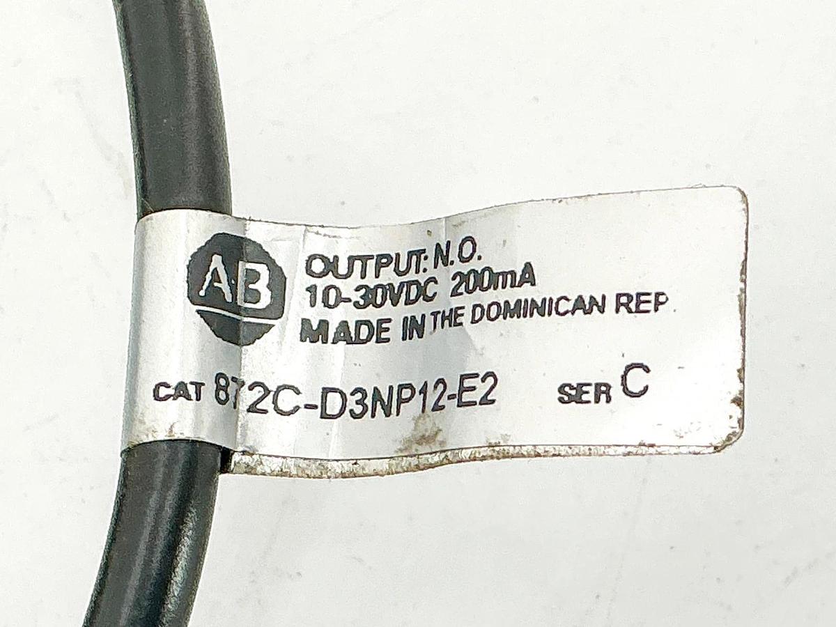 New Allen Bradley 872C-D3NP12-E2 Inductive Photoelectric Sensor 30VDC - No Box