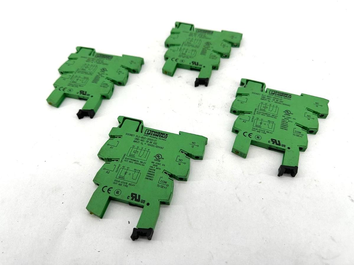 Used Phoenix Contact PLC-BSC-120UC/21 Contact 110VDC/120VAC Green 2966032