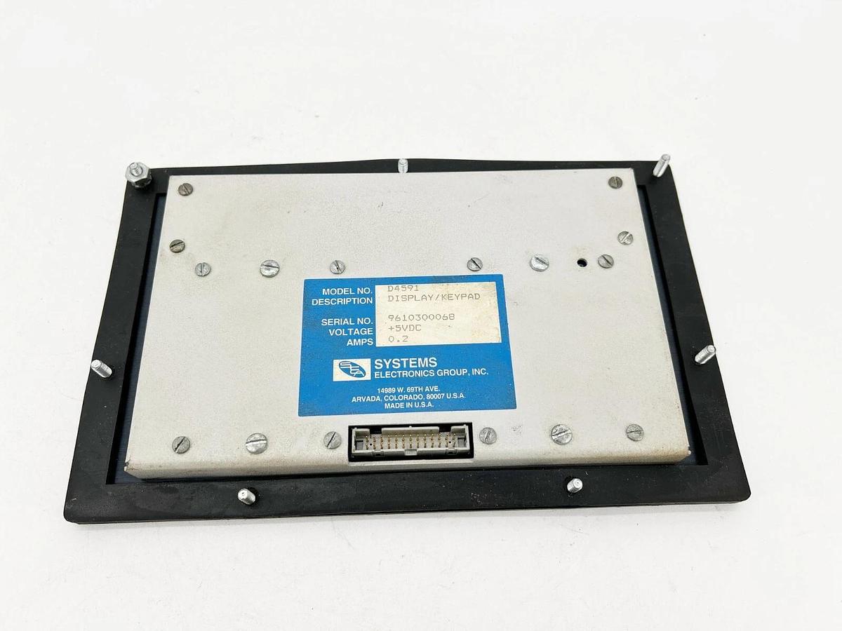 Used Sea Systems D4591 Display and Keypad 5VDC 0.2A