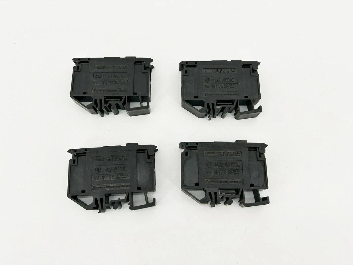 Lot of 4 New Allen Bradley 1492-WFB10 Fuse Block Holders