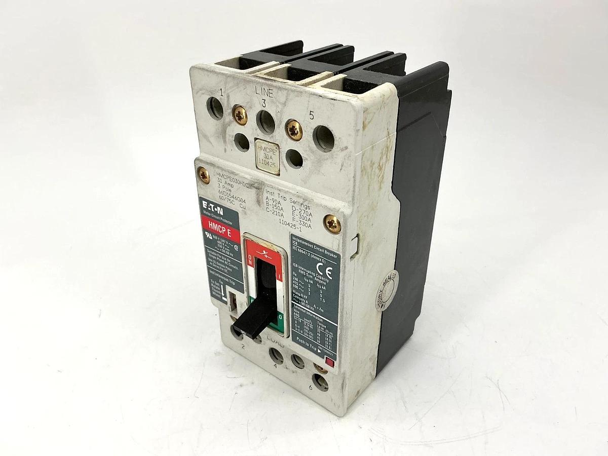 Used Eaton HMCPE030H1C Motor Circuit Protector HMCP-E 3-Pole 30A 480V