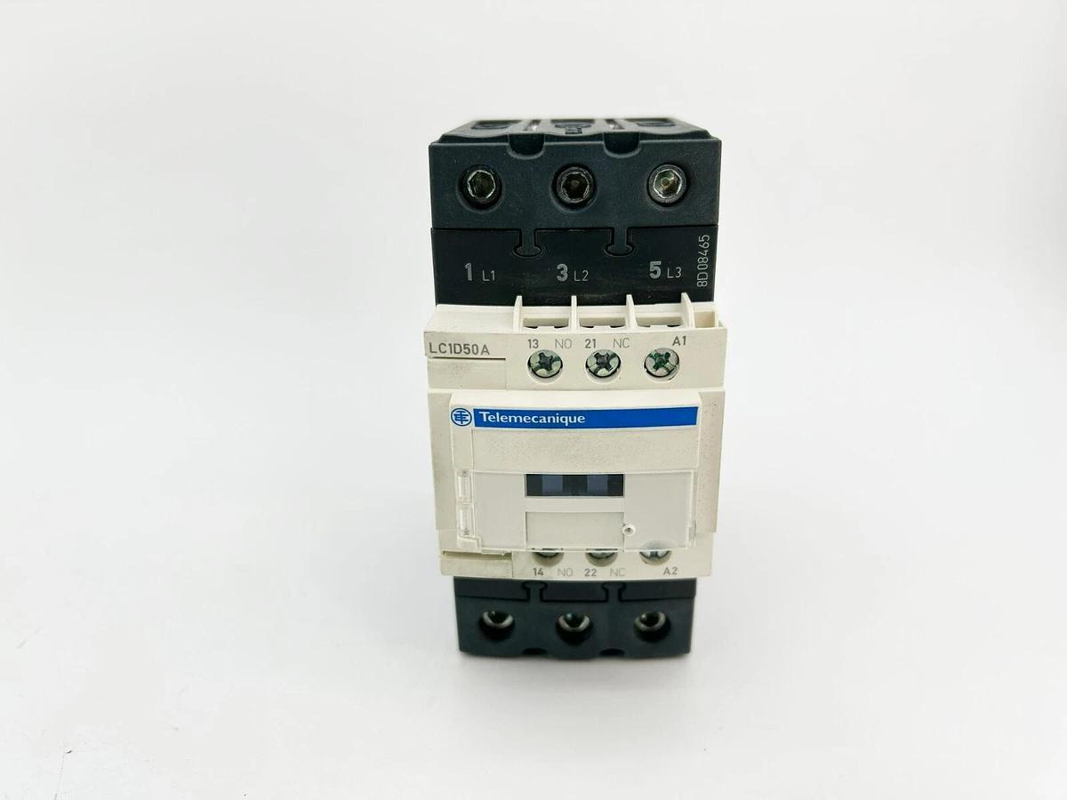 New Schneider Telemecanique LC1D50AT7 Non-Reversing IEC Contactor, 480VAC 3P 50A