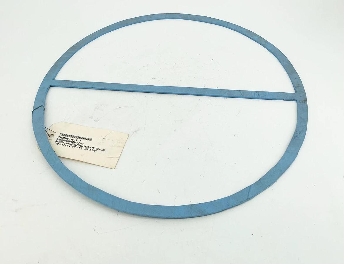 New Arthur Leitch 3669-16 Gasket 16-1/4 ID X 17-1/4" OD X1/8" THK X 3/8"