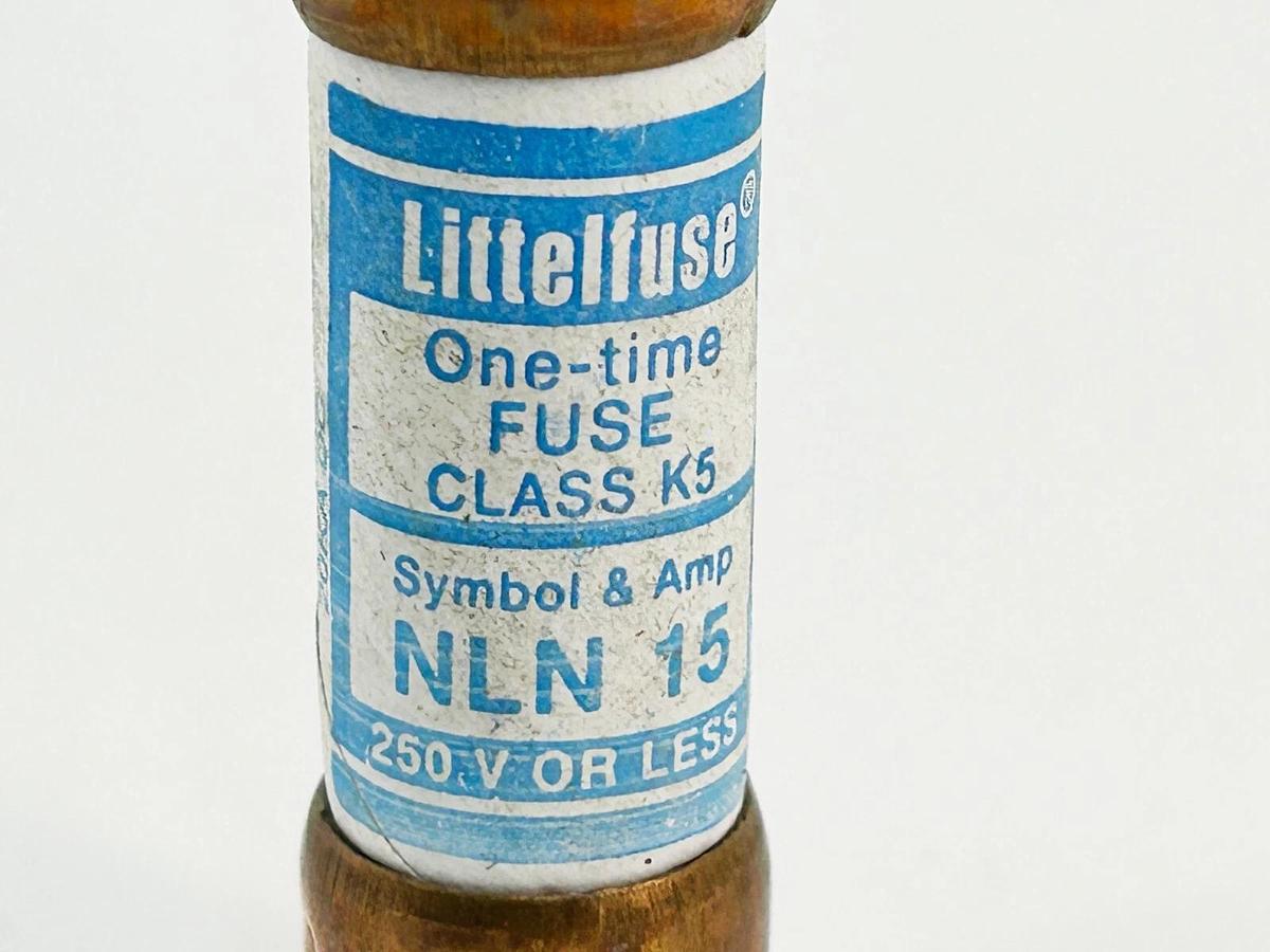 New Lot of 3 Littelfuse NLN-30 One Time Dual Element Fuse 30A 250V - No Box
