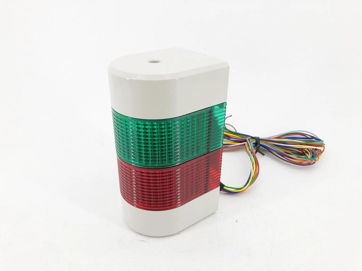 New Patlite WME-202A-GR Light Tower 24VAC/DC Green/ Red