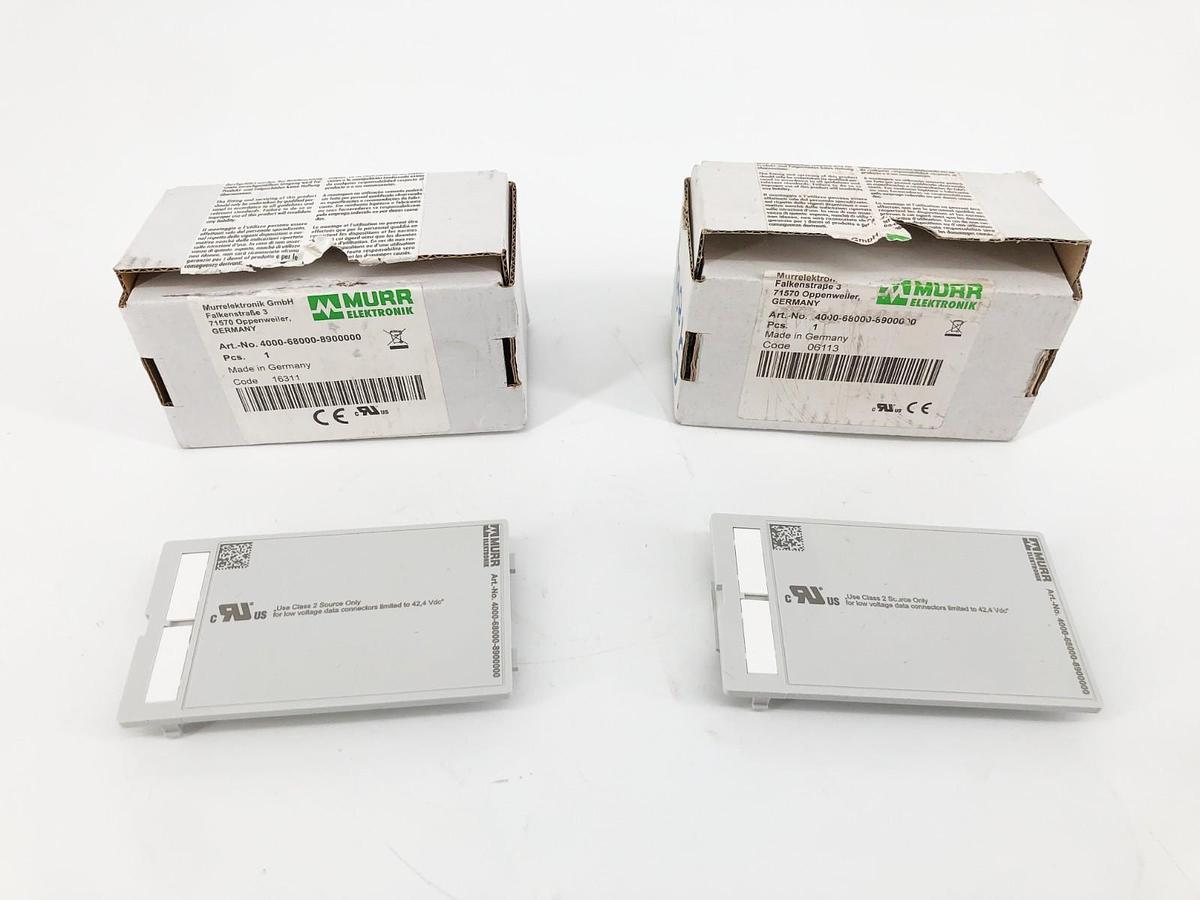 Lot of 2 New Murr Elektronik 4000-68000-8900000 Blank Panel Interface Insert