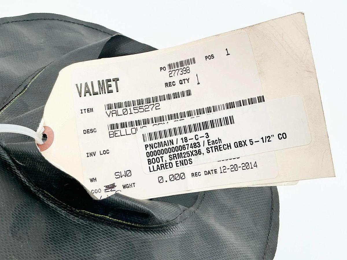 New Valmet VAL0155272 Bellows SRM 25X36 GBX 5-1/2 - No Box