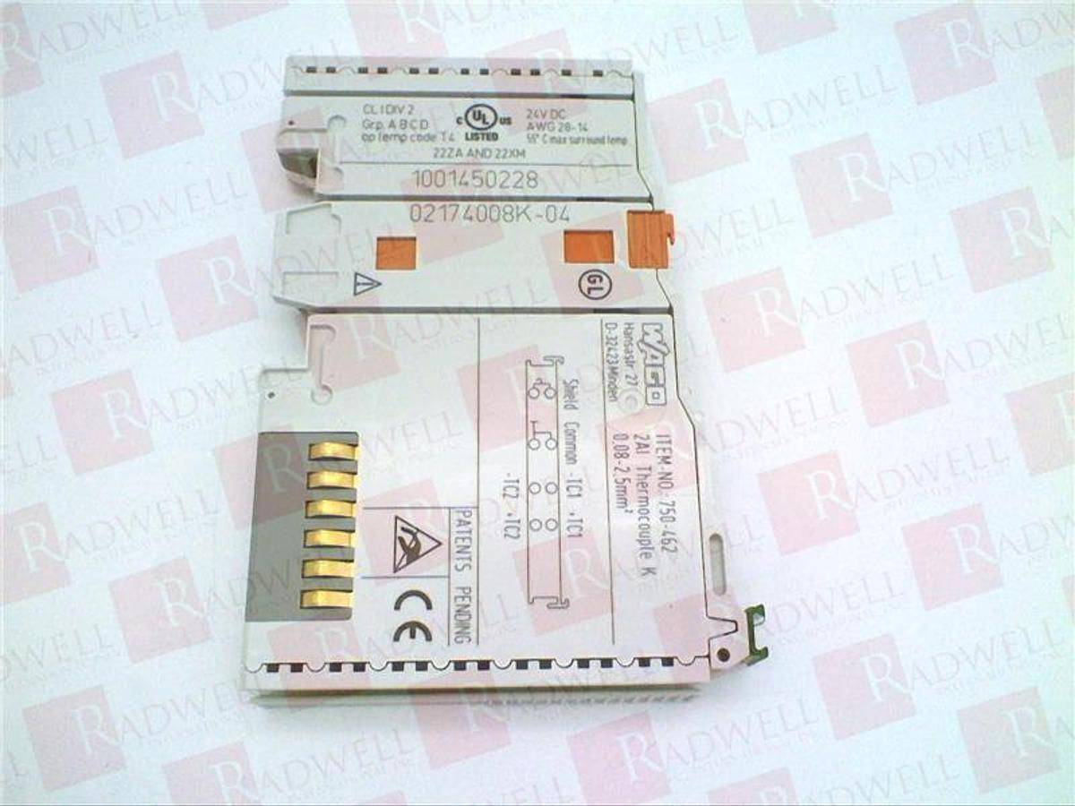 New Wago 750-456 Analog Input Module 10VDC 80MA 2 Channel