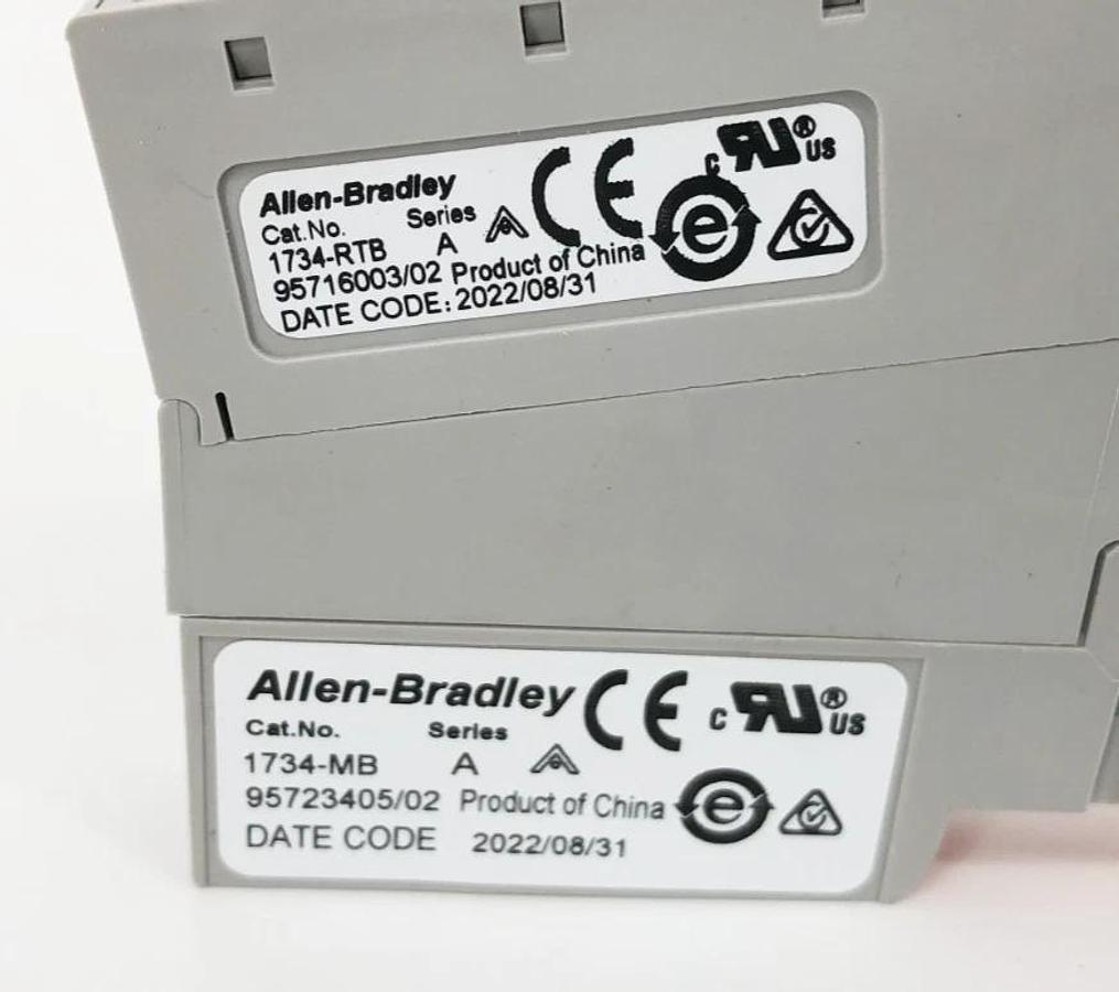 Lot of 5 New Allen Bradley 1734-TB Ser. A I/O Module Terminal Base