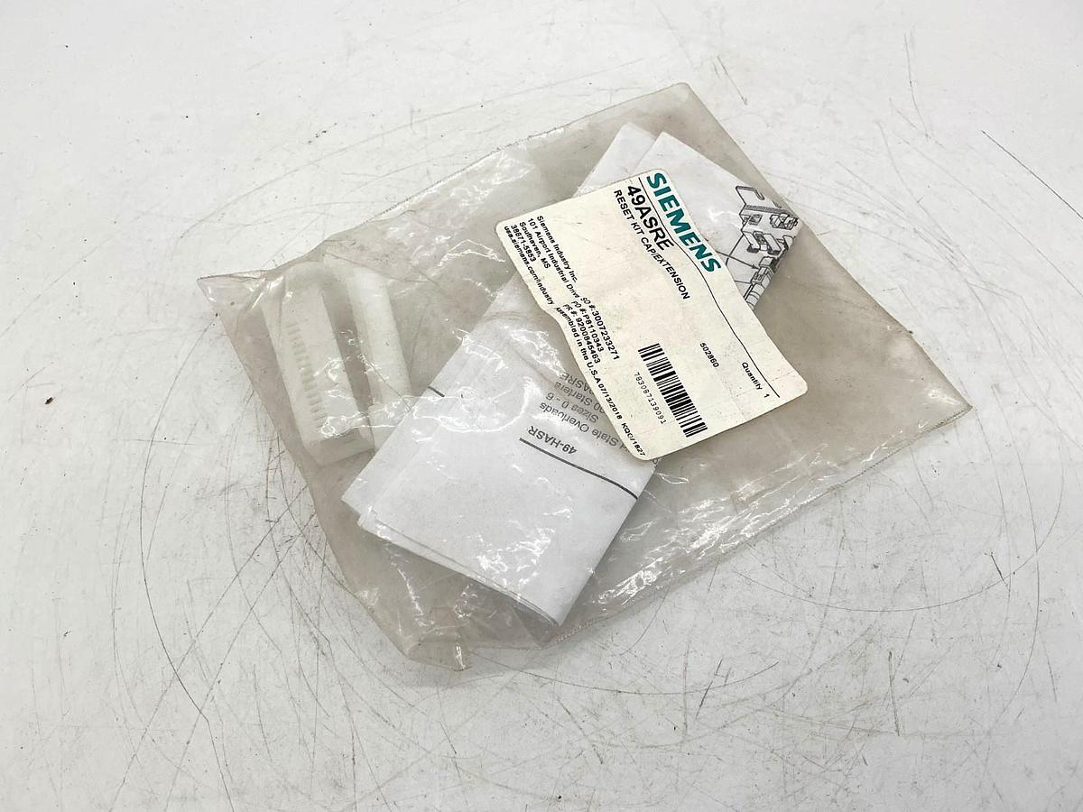 New Siemens 49ASRE Reset Kit Cap / Extension White Plastic