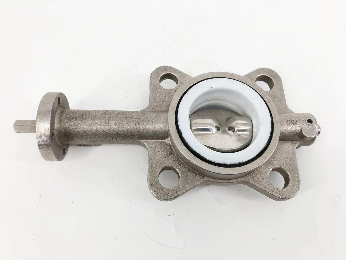 New 2-1/2" Butterfly Valve Disc/ Body: CF8M Shaft: SS316 DN65 - No Box