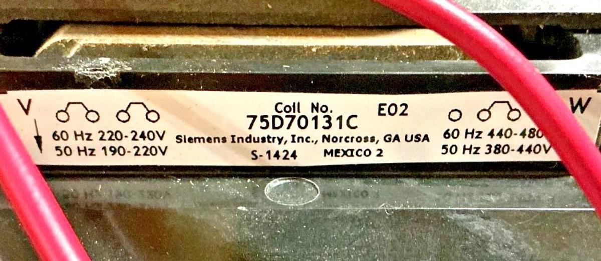 New Siemens 14JUH32AC Motor Starter 1NO 3-Pole 3PH 50-200A 240/480V - No Box