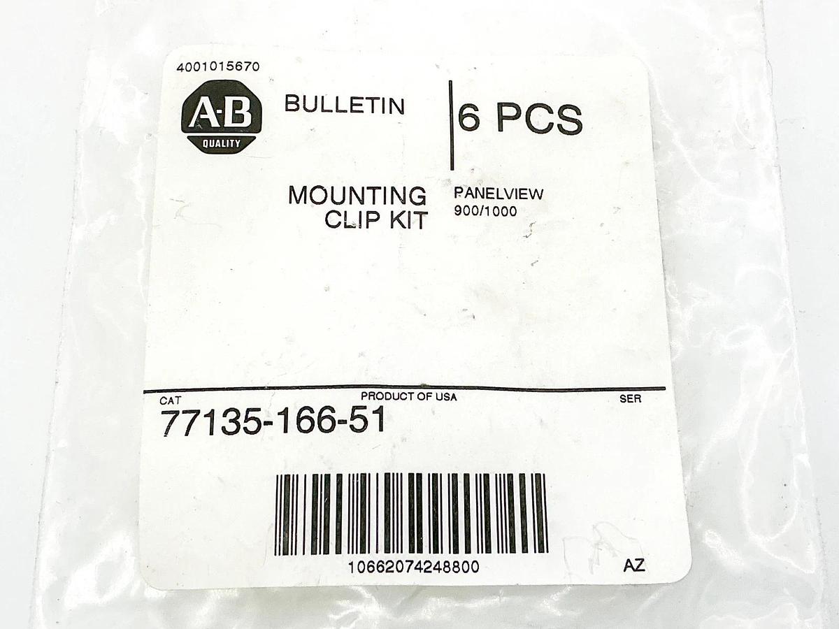 New Allen Bradley 77135-166-51 Panelview Mounting Clip Kit 900/1000