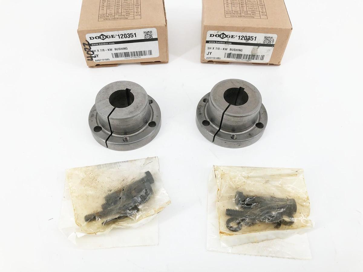 Lot of 2 New Dodge SH X 7/8-KW Bushings 7/8" Bore 120351