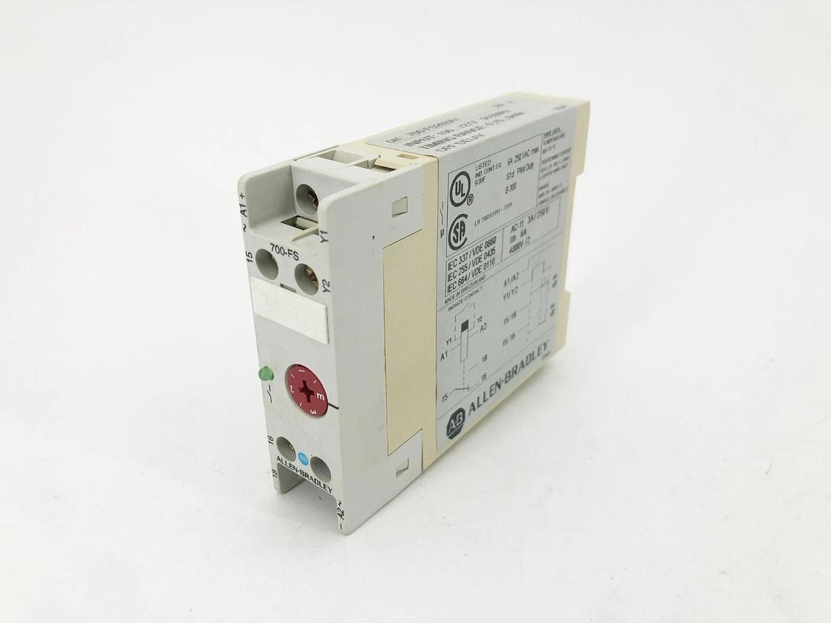 New Allen Bradley 700-FS26BA1 Ser. A Timing Relay 100-127V 0.15-3min Off-Delay