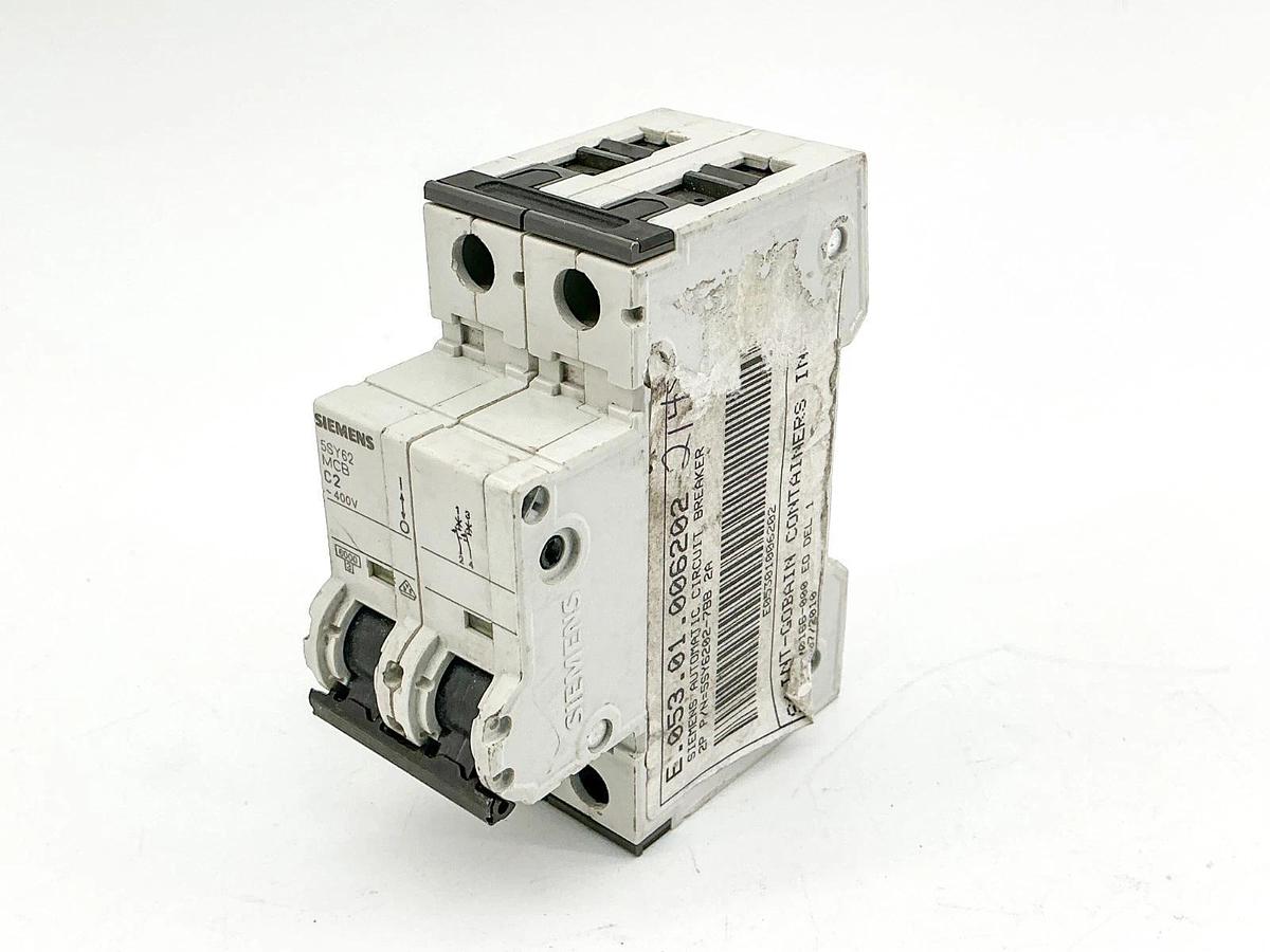 New Siemens 5SY6202-7 Mini Circuit Breaker 400V 2P - No Box