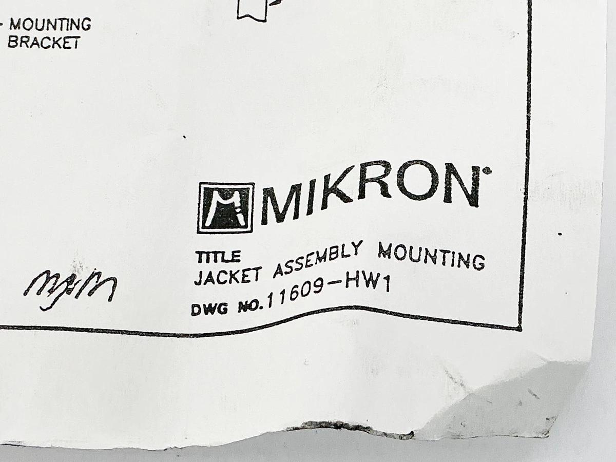 New Mikron 11609-HW1 Protective Sensor Cover - No Box
