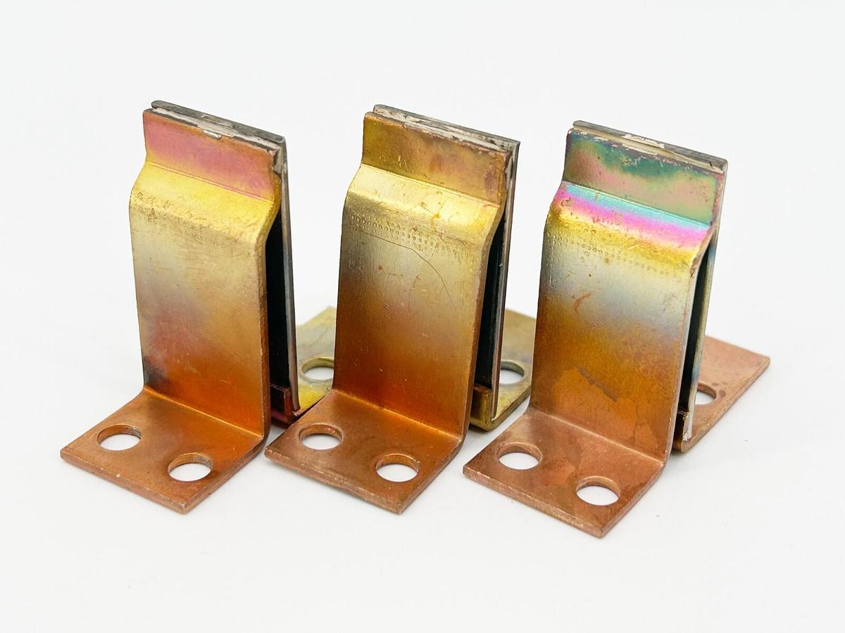 Used Lot of 3 General Electric 123F104C Thermal Overload Element Relay