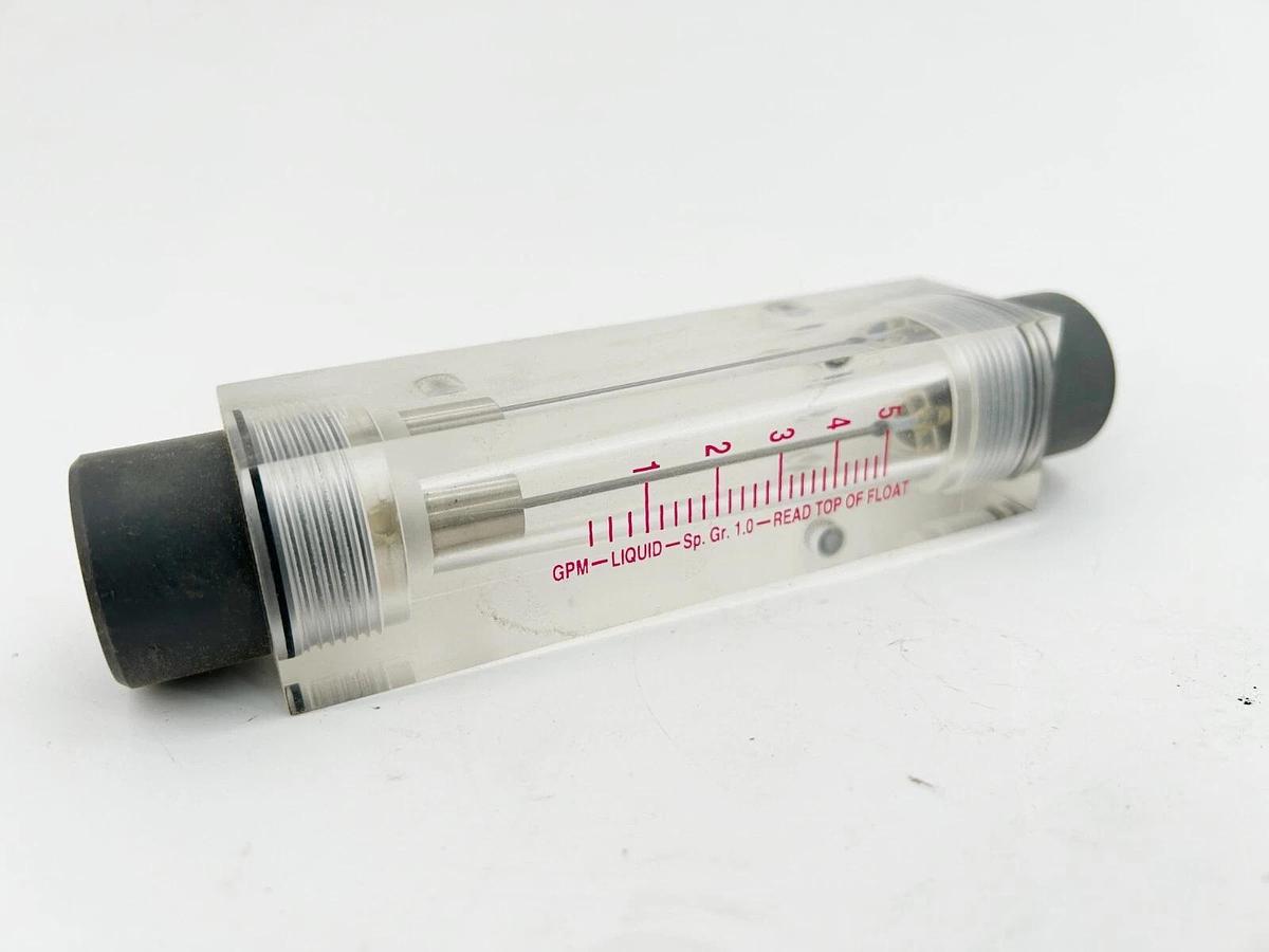 New Omega FL7304 Flowmeter 0.5GPM to 5GPM 125PSI 316SS