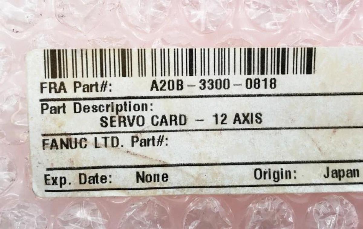 New Fanuc A20B-3300-0818 Servo Card 1222063042 - No Box (Minor Damage)