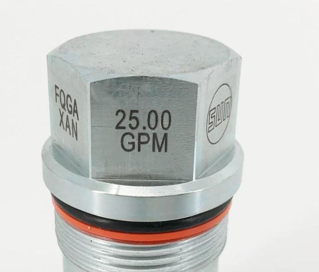 New Sun Hydraulics FQGA-XAN Flow Fuse Valve 25.00 GPM - No Box