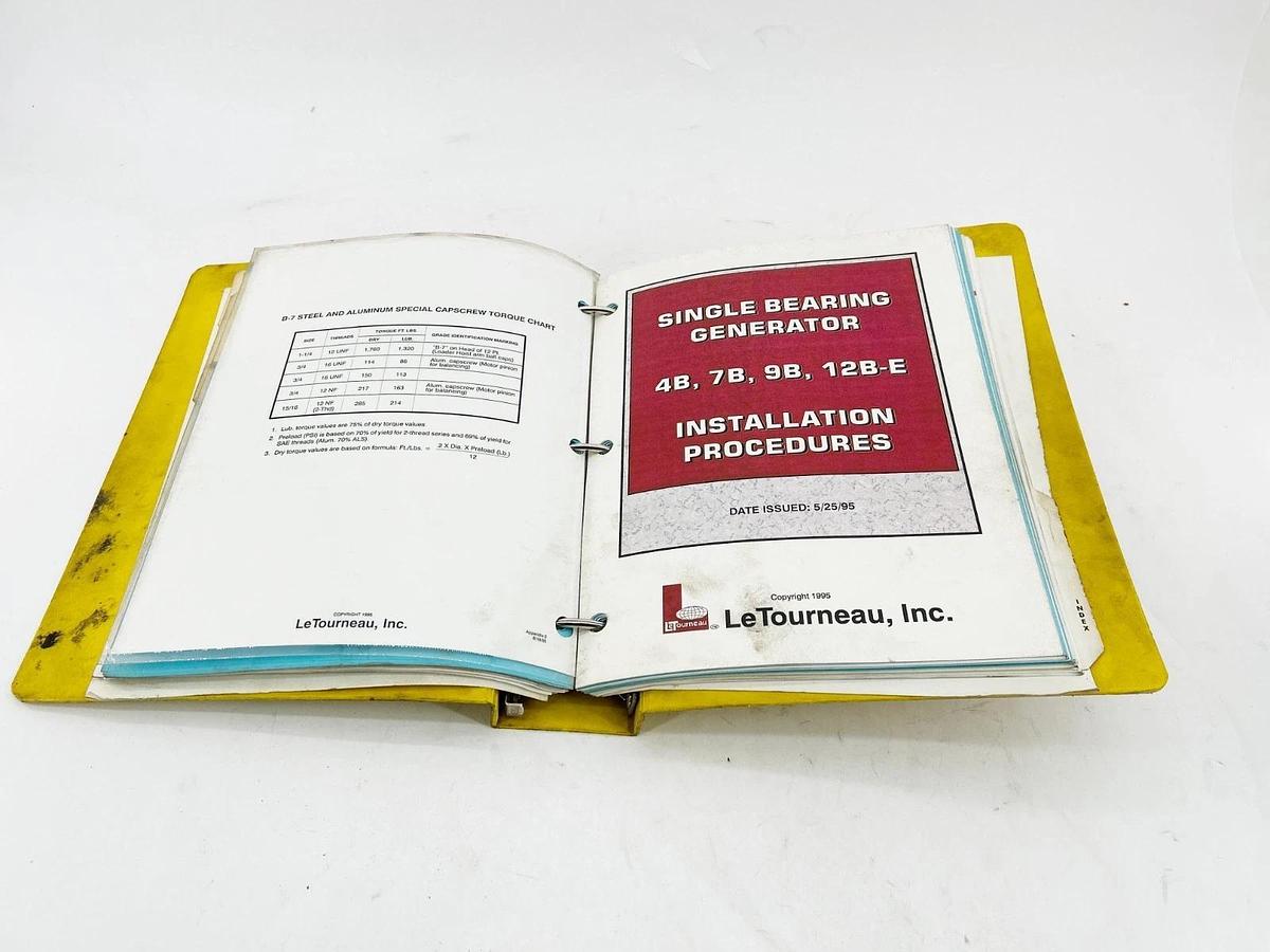 Used LeTourneau 4594 Maintenance Manual 2003