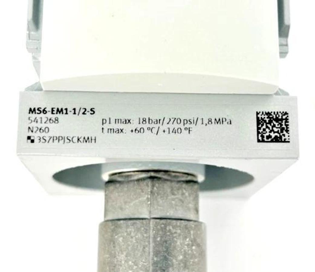 New Festo MS6-EM1-1/2-S Shutoff Valve 1/2" NPT 18 bar 541268 - No Box