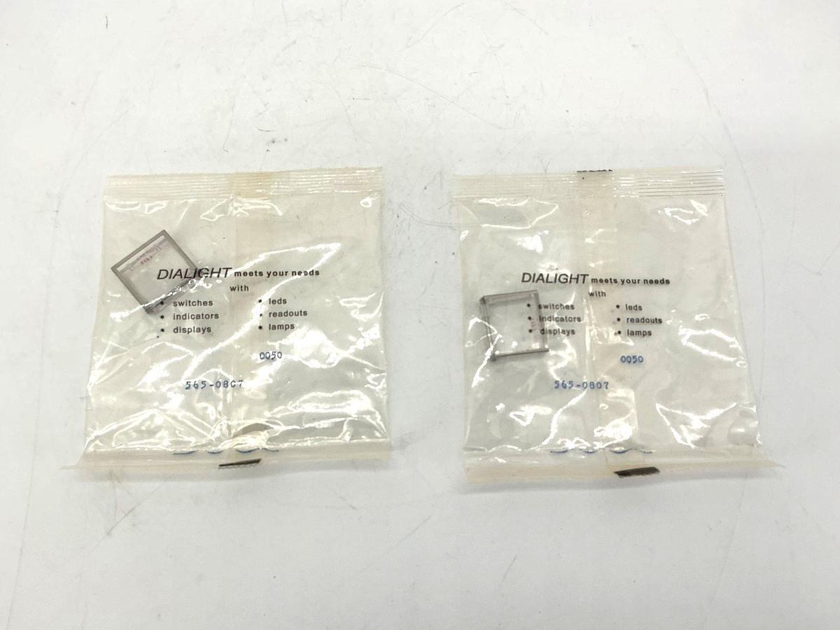 Lot of 2 New Dialight 565-0807 Switch Bezel Cap Clear 5650807