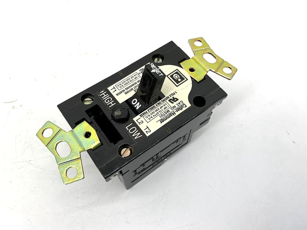 New Eaton Cutler-Hammer MST01SN Manual Motor Starter 1-Pole Nema-1 Enclosure