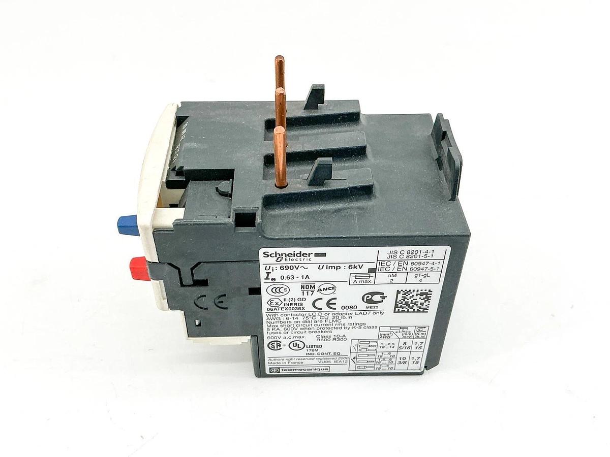 New Schneider Electric LRD05 Overload Relay 1A 690V 6kV 034675