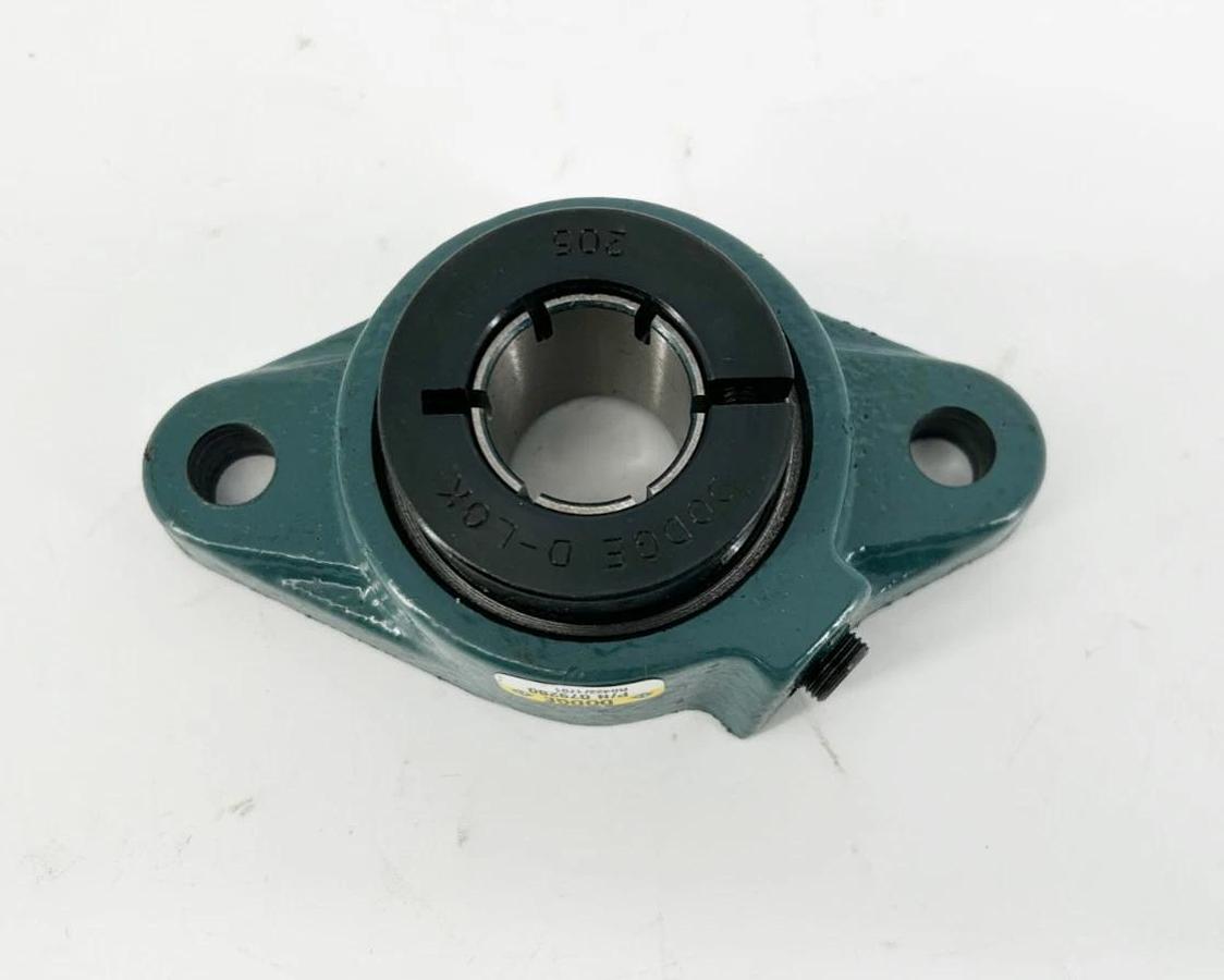 New Dodge F2B-DL-100-NL Flange Bearing 1" Bore 2-Bolt 079280 R0422/1701