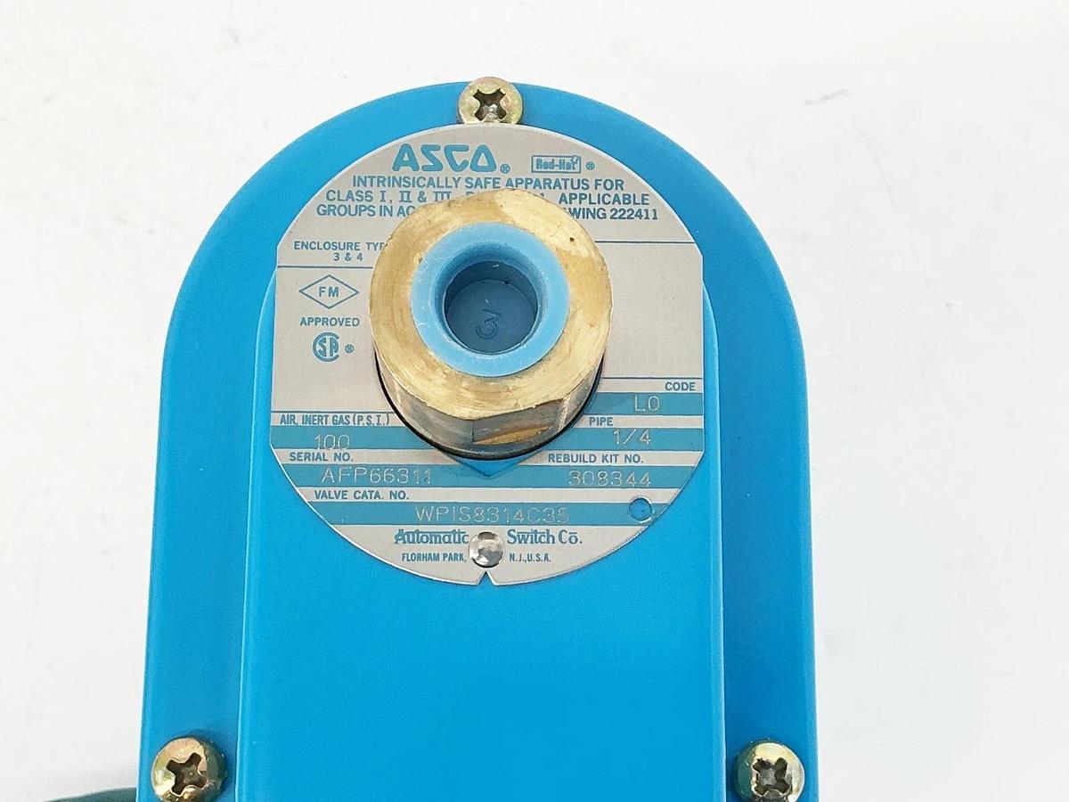 Asco WPIS8314C35 24VDC Solenoid Valve 100PSI 1/4" Pipe