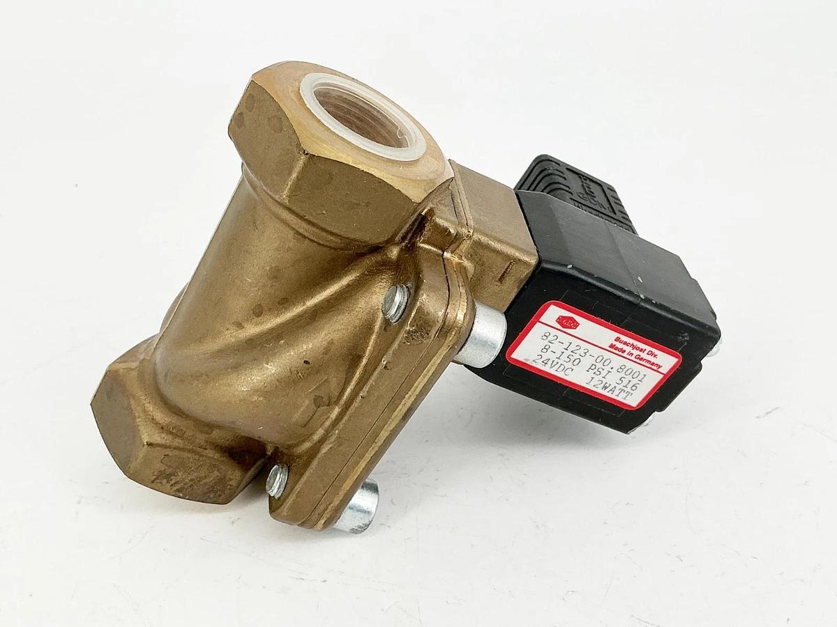 New Herion 82-123-00.8001 Solenoid Valve 24VDC 12W 8-150PSI - No Box