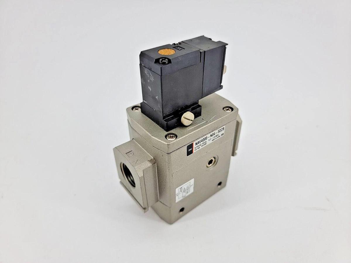 Used SMC NAV4000-N04-5DZB Soft Start-up Valve 0.2-1MPa 24VDC