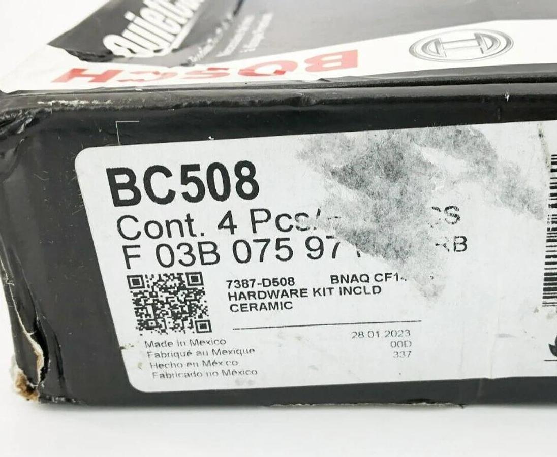 New Bosch Quietcast BC508 Disc Brake Pad Set